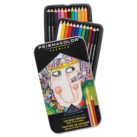 Colored Woodcase Pencils,Assorted,PK24